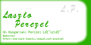 laszlo perczel business card